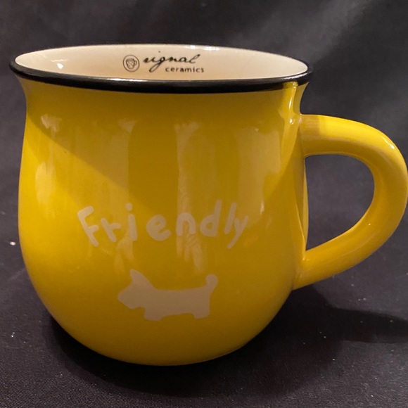 Original Ceramics Other - Original Ceramics Retro Ceramic Color Glazed Pot-bellied Mug Cup with Scotty Dog